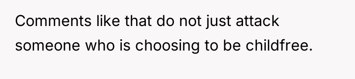 Comments like that do not just attack someone who is...