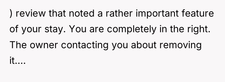 ) review that noted a rather important feature of your...
