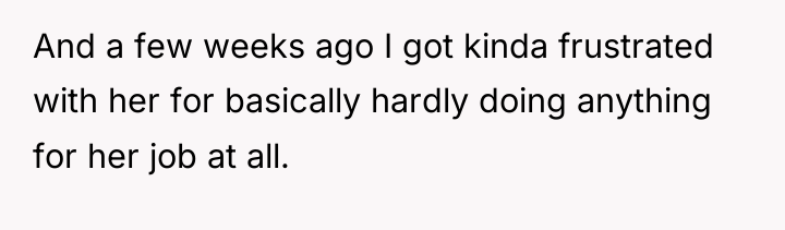 And a few weeks ago I got kinda frustrated with...