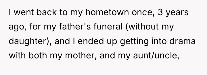 I went back to my hometown once, 3 years ago,...