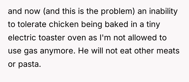 and now (and this is the problem) an inability to...