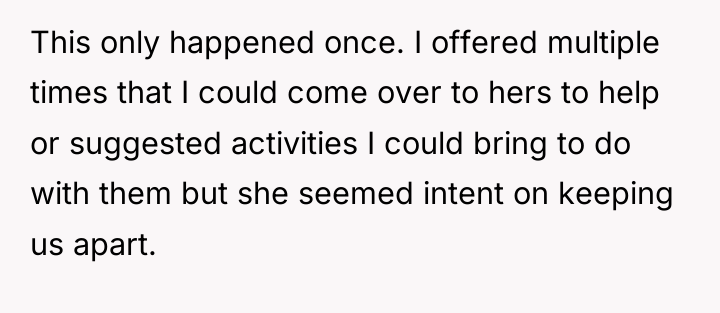 This only happened once. I offered multiple times that I...