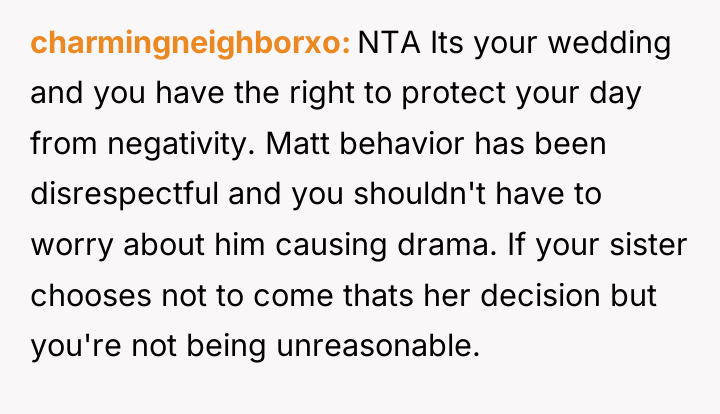 charmingneighborxo NTA Its your wedding and you have the right...