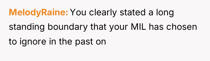 MelodyRaine You clearly stated a long standing boundary that your...