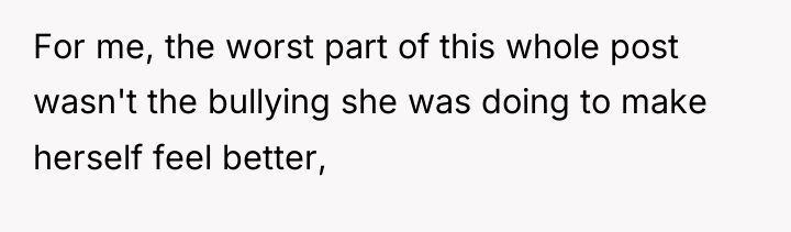 For me, the worst part of this whole post wasn't...