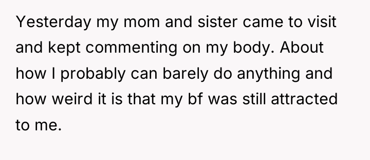 Yesterday my mom and sister came to visit and kept...