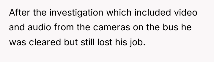 After the investigation which included video and audio from the...
