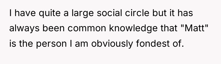 I have quite a large social circle but it has...