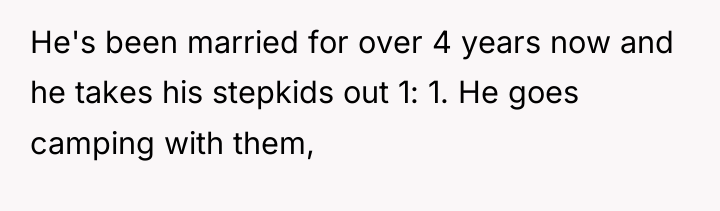 He's been married for over 4 years now and he...