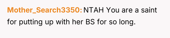 Mother_Search3350 NTAH You are a saint for putting up with...