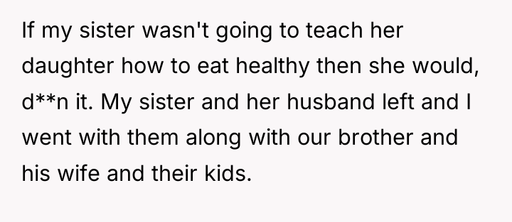 If my sister wasn't going to teach her daughter how...