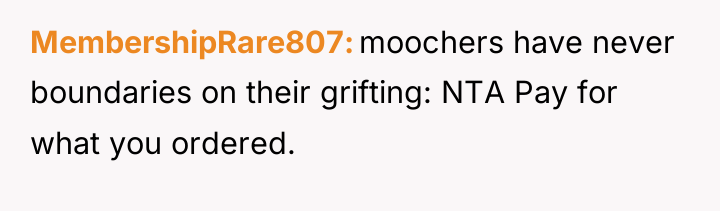 MembershipRare807 moochers have never boundaries on their grifting: NTA Pay...