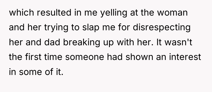 which resulted in me yelling at the woman and her...