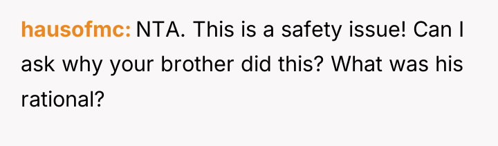 hausofmc NTA. This is a safety issue! Can I ask...