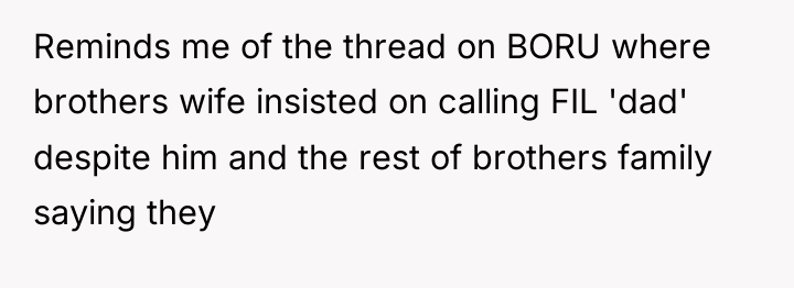 Reminds me of the thread on BORU where brothers wife...