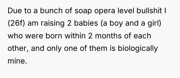 Due to a bunch of soap opera level bullshit I...