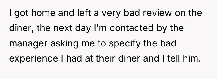 I got home and left a very bad review on...