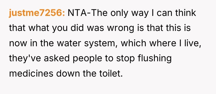 justme7256 NTA-The only way I can think that what you...