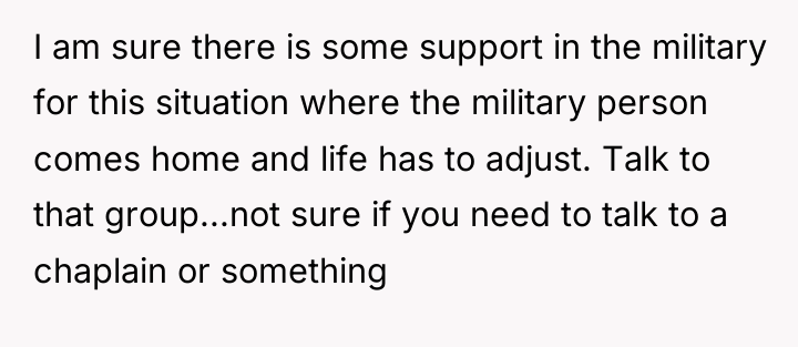 I am sure there is some support in the military...