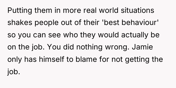Putting them in more real world situations shakes people out...