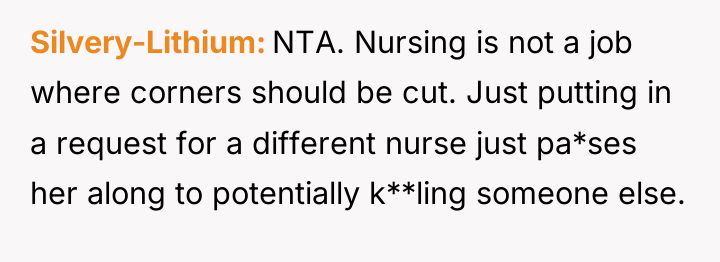 Silvery-Lithium NTA. Nursing is not a job where corners should...