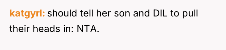 katgyrl should tell her son and DIL to pull their...