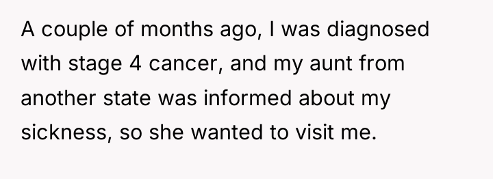 A couple of months ago, I was diagnosed with stage...