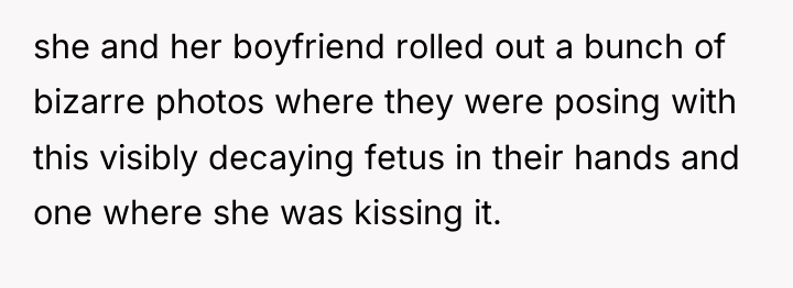 she and her boyfriend rolled out a bunch of bizarre...