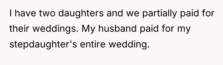 I have two daughters and we partially paid for their...