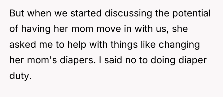 But when we started discussing the potential of having her...