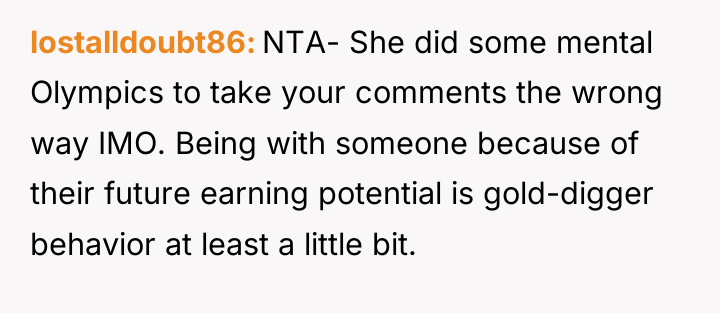 lostalldoubt86 NTA- She did some mental Olympics to take your...