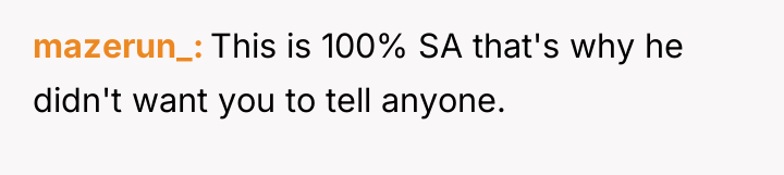 mazerun_ This is 100% SA that's why he didn't want...