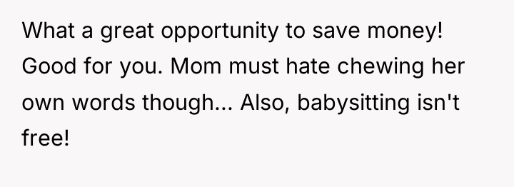 What a great opportunity to save money! Good for you....