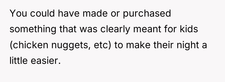 You could have made or purchased something that was clearly...