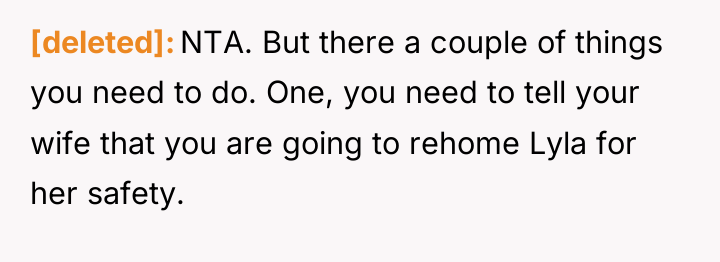 [deleted] NTA. But there a couple of things you need...
