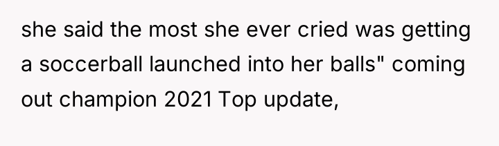 she said the most she ever cried was getting a...