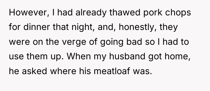 However, I had already thawed pork chops for dinner that...