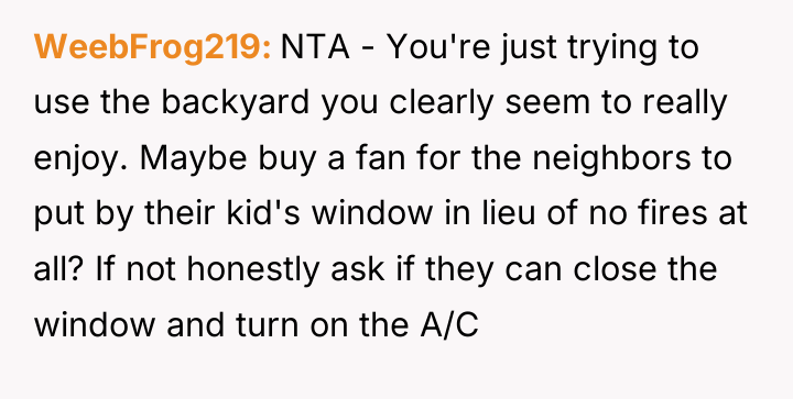 WeebFrog219 NTA - You're just trying to use the backyard...