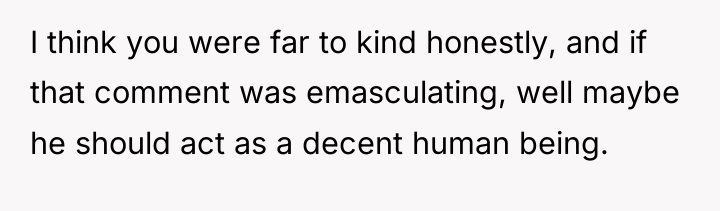 I think you were far to kind honestly, and if...