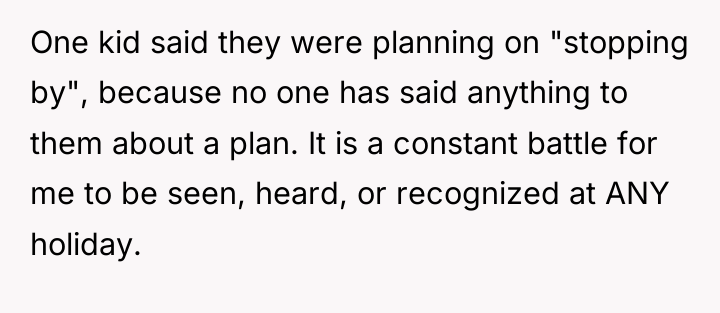 One kid said they were planning on "stopping by", because...