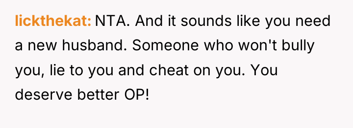 lickthekat NTA. And it sounds like you need a new...