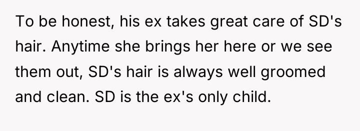 To be honest, his ex takes great care of SD's...
