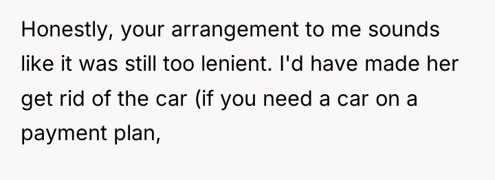 Honestly, your arrangement to me sounds like it was still...
