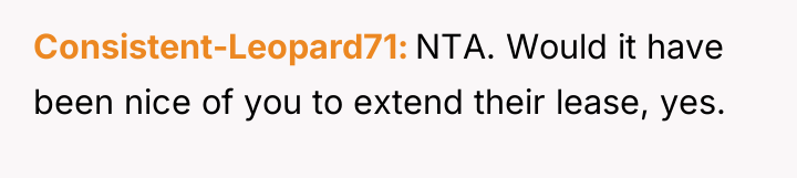 Consistent-Leopard71 NTA. Would it have been nice of you to...