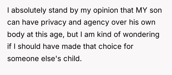 I absolutely stand by my opinion that MY son can...