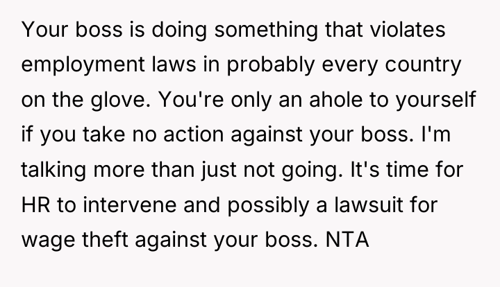 Your boss is doing something that violates employment laws in...