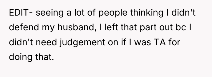 EDIT- seeing a lot of people thinking I didn't defend...