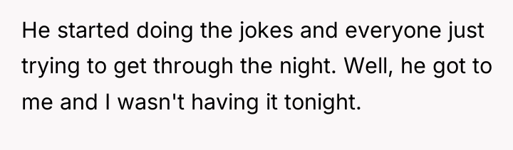 He started doing the jokes and everyone just trying to...