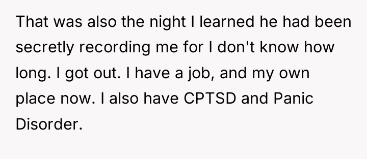 That was also the night I learned he had been...