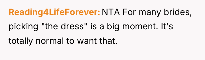 Reading4LifeForever NTA For many brides, picking "the dress" is a...